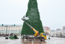 Монтаж ёлки в Пензе, 2025 год