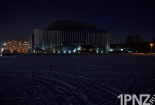 Темнота на Юбилейной площади в Пензе