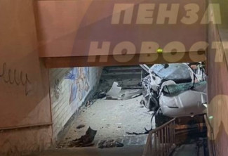 В сети появилось видео момента жуткой аварии с BMW на Проспекте Победы в Пензе