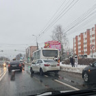 В Пензе из-за аварии встала в пробке улица Суворова