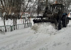 В Пензе очистили от снега улицы Железнодорожного района