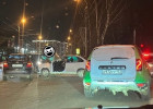 На улице Мира в Пензе образовался затор из-за аварии