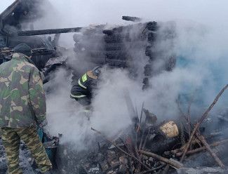 Пензенские спасатели помогли потушить пожар в Нижней Елюзани