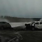 Момент ДТП в Пензенской области, в котором погибли три человека, попал на видео