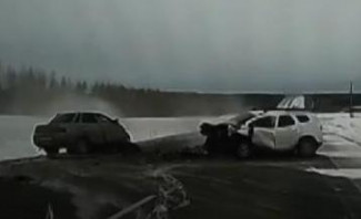 Момент ДТП в Пензенской области, в котором погибли три человека, попал на видео