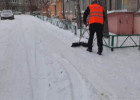 В Пензе очищают от снега улицы Железнодорожного района