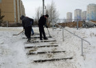 Улицы Железнодорожного района Пензы очистили от снега