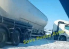 Осторожно – гололед! В Пензенской области вылетела с трассы автоцистерна