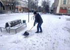 Ленинский район Пензы очистили от снега и мусора