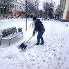 Ленинский район Пензы очистили от снега и мусора