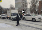 На улице Тарханова в Пензе образовался затор из-за ДТП