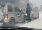 На проспекте Строителей в Пензе столкнулись две легковушки