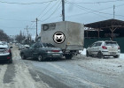 На улице Злобина в Пензе из-за аварии перекрыты две полосы