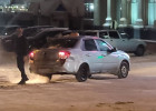 В самом центре Пензы случилась жесткая авария с участием машины такси