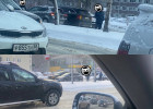 В Пензе из-за ДТП образовалась пробка возле торгового центра Лето