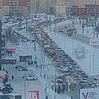 Пензенцы сообщают о гигантской пробке на проспекте Строителей