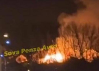 Пензенцы сообщают о крупном пожаре на Бугровке