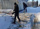 В Железнодорожном районе Пензы провели противогололедную обработку улиц
