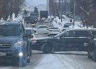 В Пензе из-за аварии образовался затор на улице Урожайной