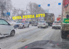 На проспекте Победы в Пензе образовался затор из-за ДТП