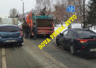 В Пензе из-за аварии с мусоровозом образовался затор на улице Аустрина