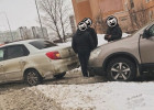 На улице Лядова в Пензе столкнулись две легковушки