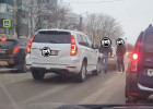 В Пензе столкнулись легковушка и внедорожник