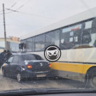 На проспекте Строителей в Пензе случилось ДТП с автобусом