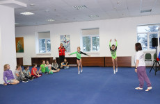 Пензенские гимнасты провели мастер-класс для детей из Белгорода
