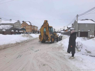 В Пензе очистили от снега дороги частного сектора