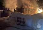 Ночной пожар в Пензенской области уничтожил деревянный дом