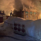 Ночной пожар в Пензенской области уничтожил деревянный дом