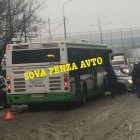 В Пензе из-за ДТП с автобусом парализовало улицу Урицкого