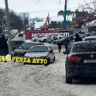На улице Свердлова в Пензе осложнено движение из-за ДТП