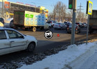 В Первомайском районе Пензы образовалась пробка из-за ДТП