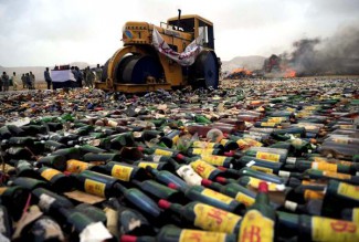 Пензенские судебные приставы уничтожат 20 тонн контрафактного алкоголя