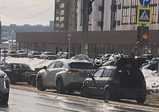 Очевидцы сообщают о ДТП на улице Гагарина в Пензе