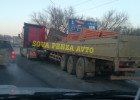 Под Пензой образовалась пробка из-за ДТП с большегрузом