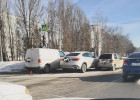 На проспекте Строителей в Пензе образовалась огромная пробка из-за ДТП