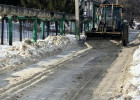 В Пензе две улицы очистили от снега и мусора