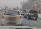 На улице Воронова в Пензе образовалась пробка из-за аварии