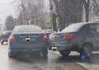 На улице Красной в Пензе столкнулись две иномарки