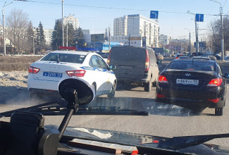 В Пензе из-за аварии парализовало улицу Карпинского