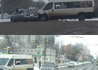 На улице Свердлова в Пензе случилась авария с маршруткой