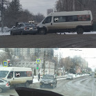 На улице Свердлова в Пензе случилась авария с маршруткой
