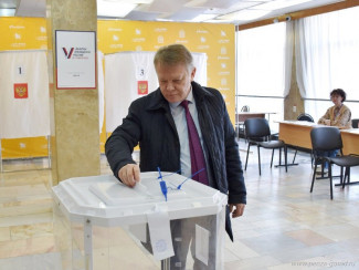 Мэр Пензы Александр Басенко проголосовал на выборах президента