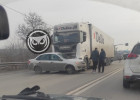 На трассе М5 в Пензе фура врезалась в легковой автомобиль