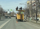 На улице Суворова в Пензе осложнено движение транспорта