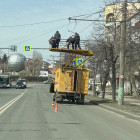 На улице Суворова в Пензе осложнено движение транспорта