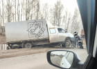 Под Пензой в жесткую аварию попала грузовая машина